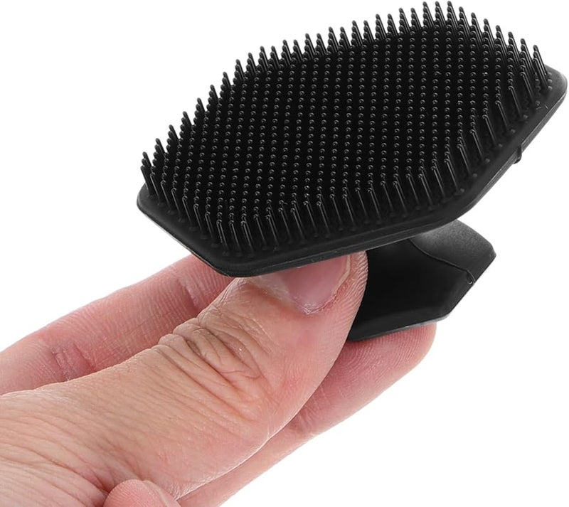 Black Silicone Facial Cleansing Brush Manual Exfoliator For Skin Care And Massage - Image 4